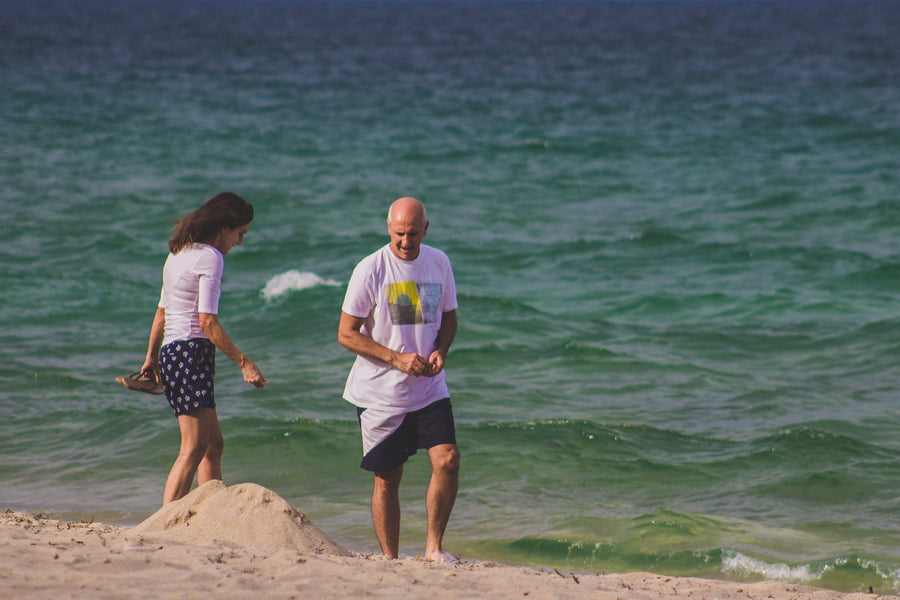 Two on the shore. Photograph by Robin Mehdee.