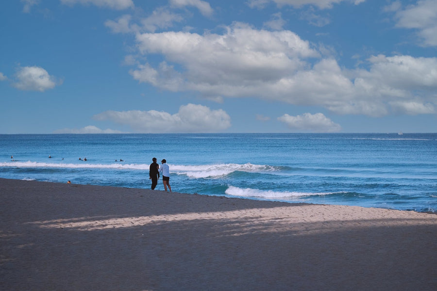 Two at the surf line. Photograph by Robin Mehdee.