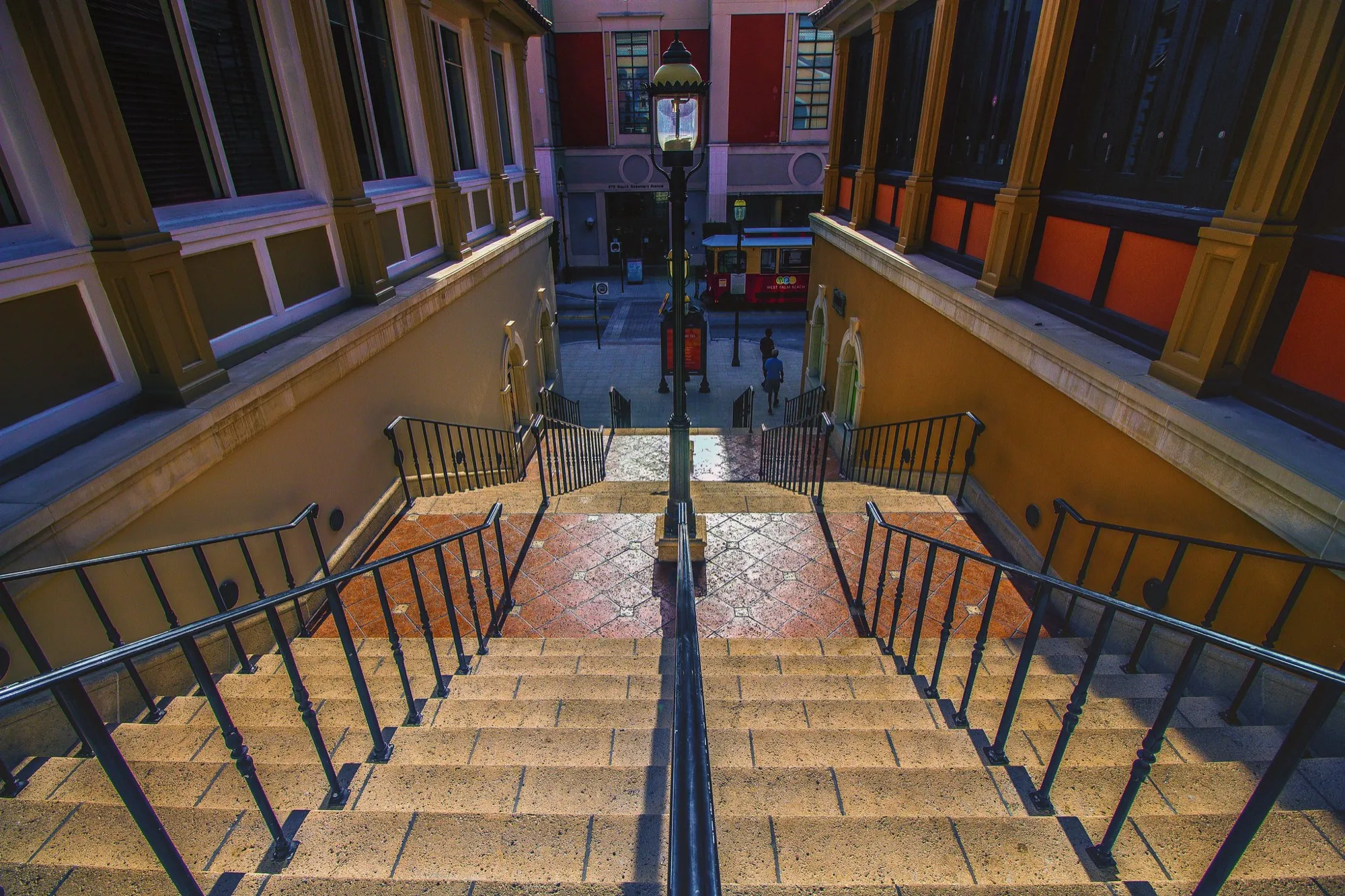 Looking down the steps. Misc photography, South Florida.