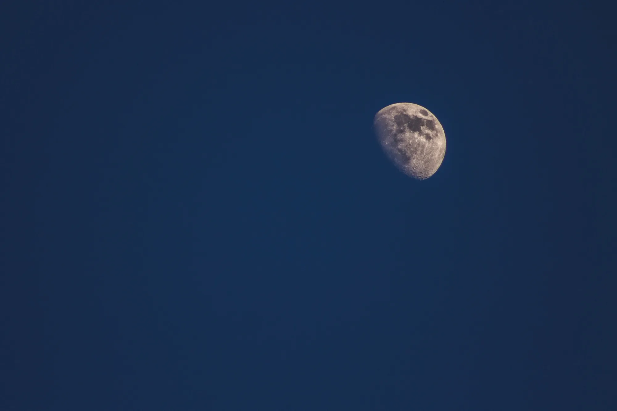 The waxing moon. Misc photography, South Florida.