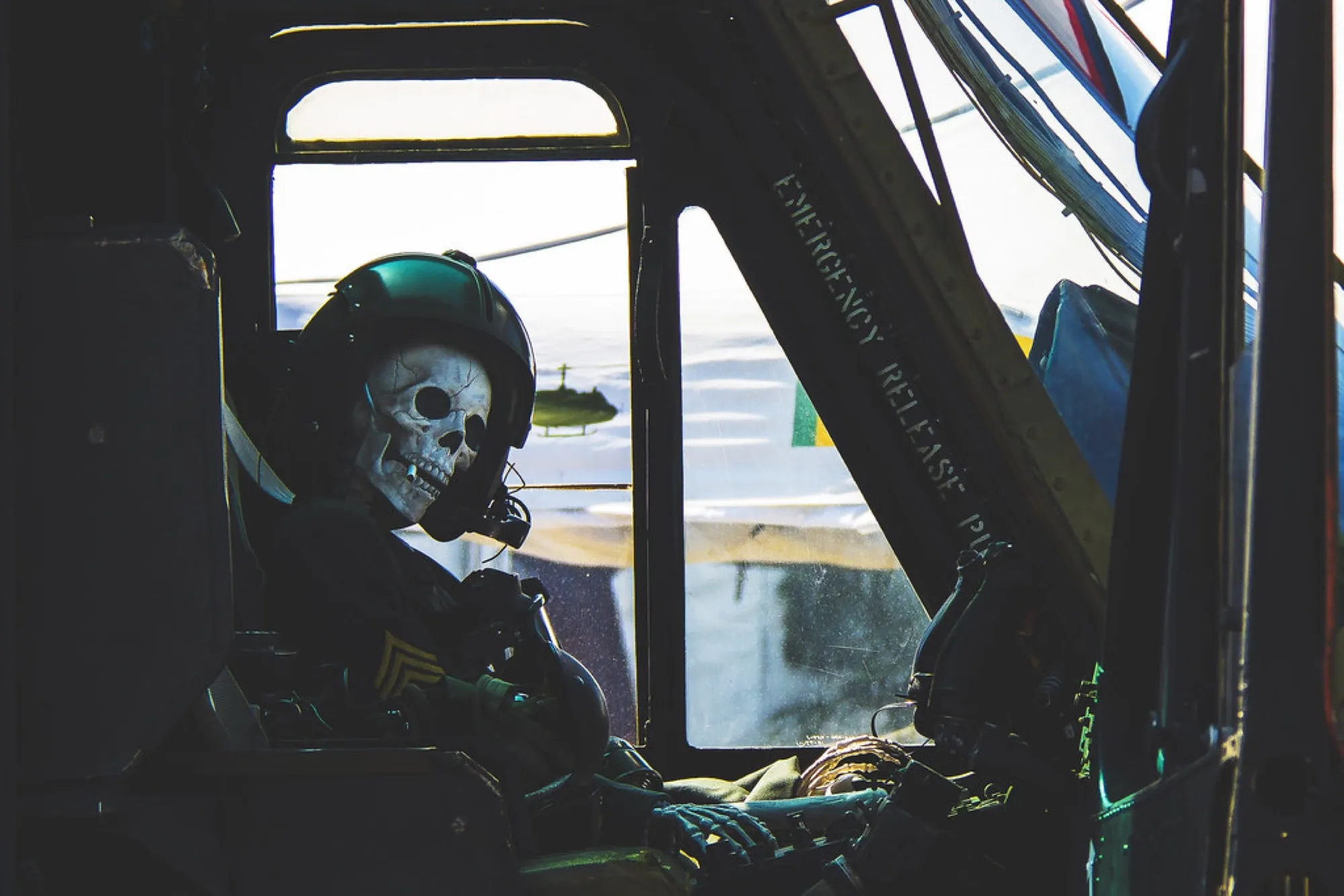 Ghost of the cockpit. Misc photography, South Florida.