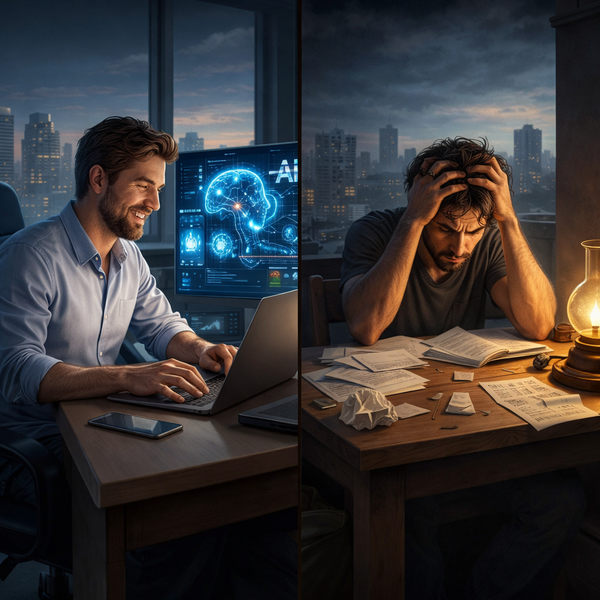 Human with tools vs Human without tools