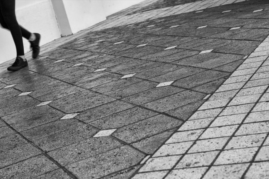 Sidewalk diamonds. Photograph by Robin Mehdee.