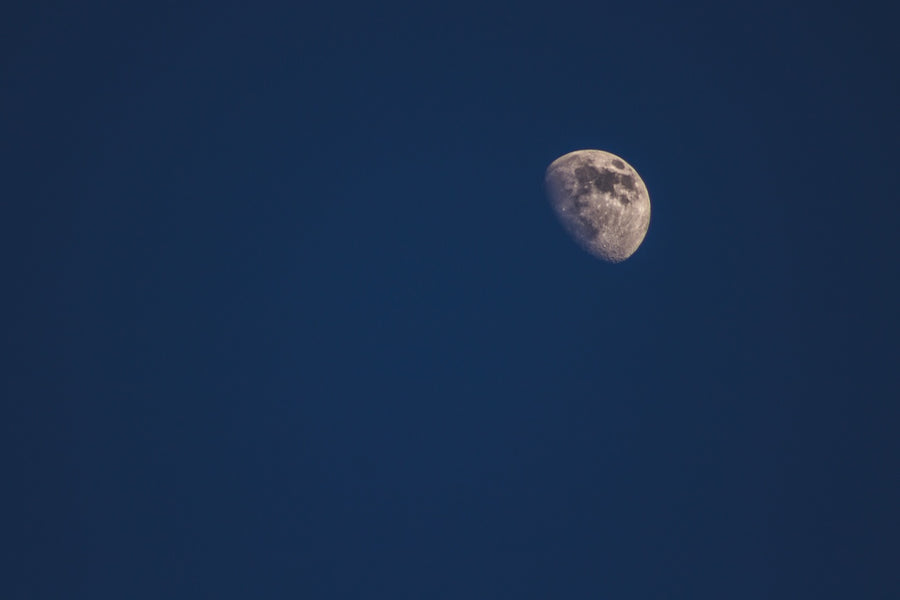 The waxing moon. Photograph by Robin Mehdee.