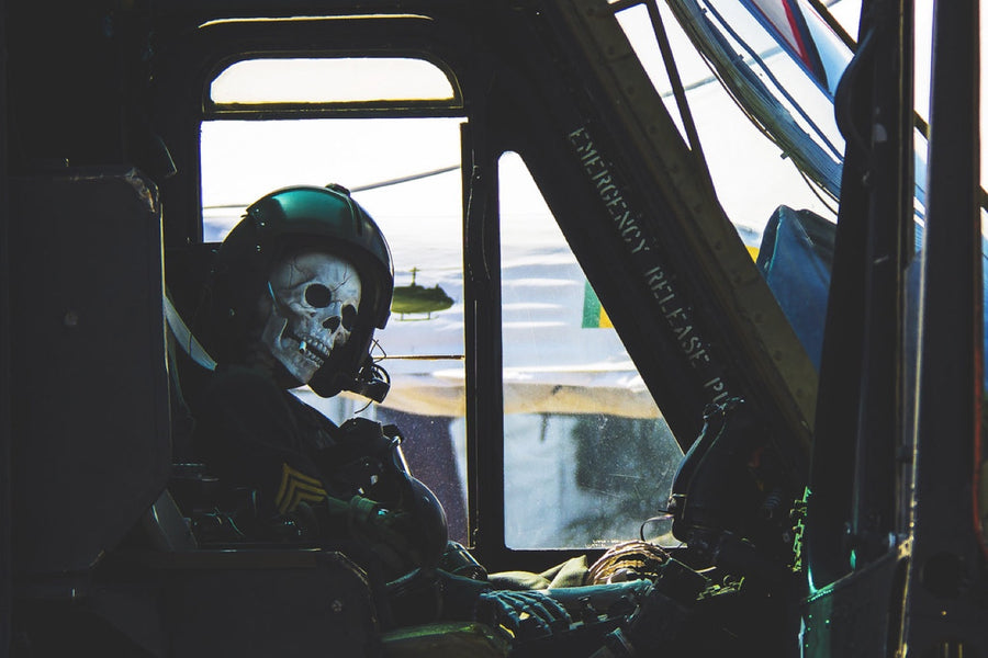 Ghost of the cockpit. Photograph by Robin Mehdee.
